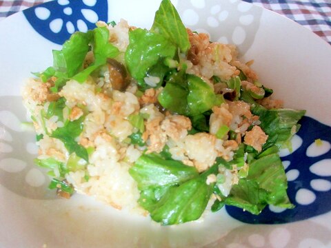 ひき肉とレタスのキューちゃんチャーハン